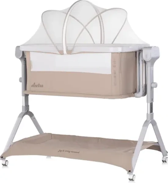 CHIPOLINO Postýlka elektrická Electra Cashmere / 3v1 postýlka a ohrádka / 5 rychlostí houpání / Bluetooth (KOSER0263CA)