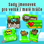 Jmenovky pro děti na oblečení do školy PIXELART sada jmenovek (40ks)