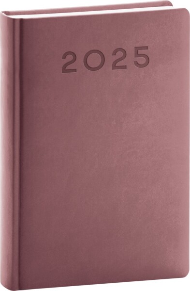 Diář 2025: Aprint Neo - růžový, denní, 13 × 18 cm