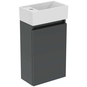 IDEAL STANDARD - Eurovit+ Skříňka s umývátkem, 55x35x20 cm, 1 dvířka, tmavě šedá R0570TI