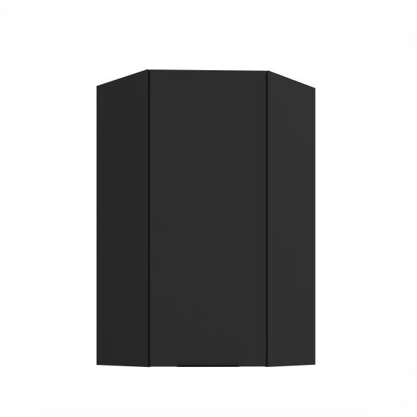 Horní rohová skříňka Aria 60x60 GN-108 1F (45°) Barva korpusu: Černá, Barva dvířek: BL - Black AFM