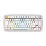 Glorious GMMK Pro bílá / herní klávesnice / mechanická / 75% / ISO UK Layout (GLO-GMMK-P75-FOX-ISO-W-UK)