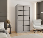 Šatní skříň Abi Rubino V1 Rozměry: 200 cm, Barva korpusu + barva dveří: Kašmír