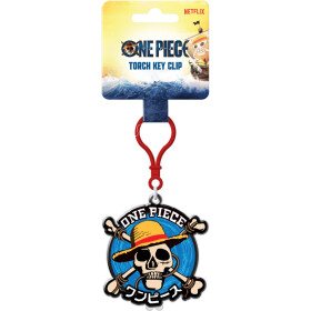 One Piece klíčenka se svítilnou (Straw Hat Crew Icon) - Pyramid