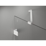 MEXEN/S - Lunar-B sprchový kout dveře křídlové pravá 90 x 90, transparent, bílá 832-090-090-20-00-P