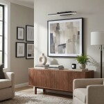 Koupelnové nástěnné LED svítidlo APP1879-1W 60cm BLACK OSW-66034