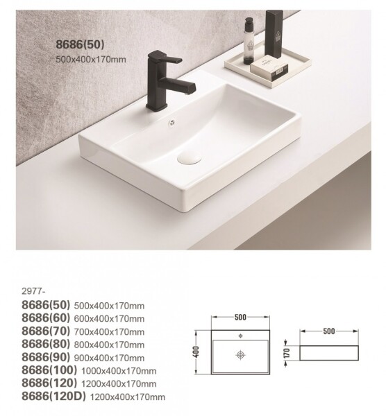 COMAD - Nábytkové umyvadlo RITA 50cm 5907611655467