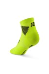 CEP dámské kotníkové běžecké kompresní ponožky 5.0 - lime / black Velikost: II (EUR 34-37)