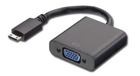 MicroConnect Adaptér miniHDMI (M) - VGA (F) černá / Full HD (1920 x 1080) @ 60Hz / Plug Play (HDMIVGAB)