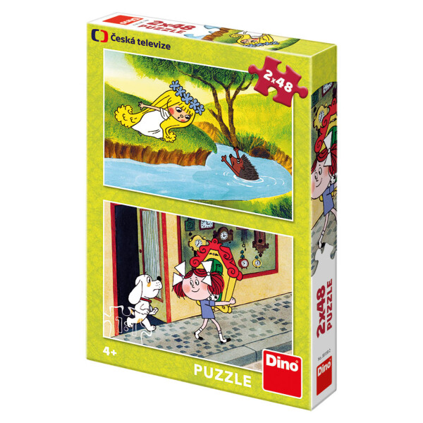 Víla Amálka a Káťa a Škubánek: puzzle 2x48 dílků - CZ Drami