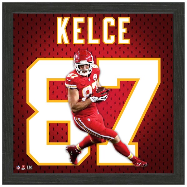 Obraz Kansas City Chiefs NFL Travis Kelce #87 Jersey