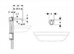 GEBERIT - Piave Elektronická umyvadlová baterie pod omítku, napájení z generátoru, easy to clean, kartáčovaná nerez 116.286.SN.1