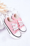 Dětské Brokátové Tenisky Růžové Bling-Bling 21