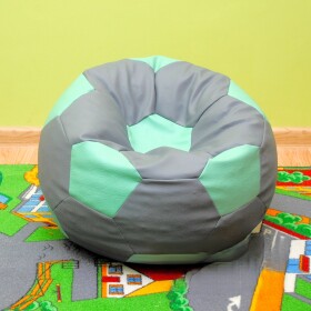 FRONTI Dětský taburet MÍČ 40 cm - šedá + mentolová