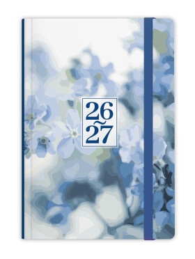 18měsíční týdenní diář 2027 Baloušek Lungo B6 Pomněnka