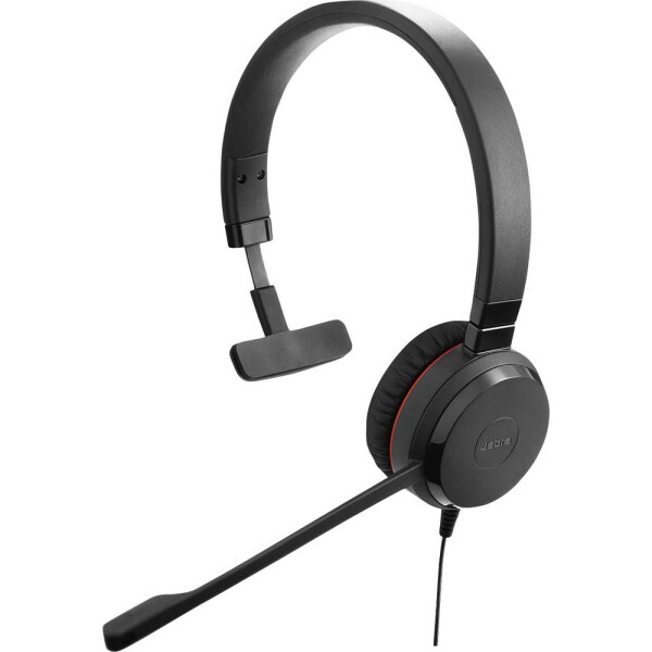 Jabra Evolve 20 Headset otevřená (On Ear) kabelová mono černá Potlačení hluku, Redukce šumu mikrofonu headset, monofonní telefon
