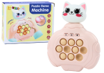 Mamido Hra Pop-It Kočička růžová konzole na zručnost senzorický ovladač vibrace