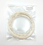 VZOREK 20 METRŮ - PLA MINERAL brousitelný filament bílý 1,75 mm Fiberlogy