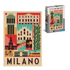 Puzzle Style in the City: Milán 1000 dílků - Clementoni