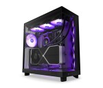 NZXT skříň H6 Flow RGB dvoukomorová / MidT / 3x120mm RGB fan / 2xUSB 3.2 / USB-C / prosklená / černá EDF_558035