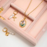 ELENYS Nostalgia Bloom – pozlacený náhrdelník 18K žluté zlato Délka: 50+5 cm / max. 55 cm
