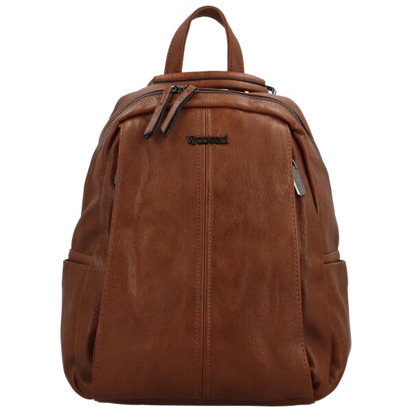 Jednoduchý dámský kabelko/batoh Olívie, hnědý