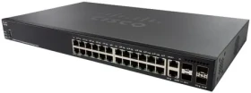 Cisco SG350X-24MP / Gigabit Switch / 24x RJ-45 / 2x SFP+ / 2x Combo 10 Gbit SFP+ / PoE / QoS / VLAN (SG350X-24MP-K9-EU)