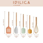 Kitchen Craft Sada kuchyňského náčiní Idilica – set 5 ks, multi barva, dřevo