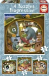 EDUCA Puzzle Lesní příběhy 4v1