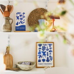 Bella Rose Signovaný umělecký tisk Family Treasures Blue A4, modrá barva, papír