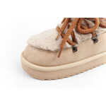 D.Franklin sněhule dámské zimní módní kožešinové zateplené hnědé béžové vysoké dámské 38