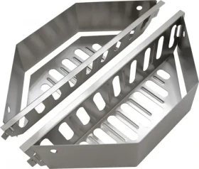 Cattara Box pro nepřímé grilování 2 ks / Box na grilování / nerezová ocel / 36 x 11,5 x 7,5 cm (13114)