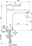 IDEAL STANDARD - Cerafine O Umyvadlová baterie s výpustí Click-clack, černá BD131XG
