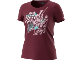Dynafit 24/7 Artist Series Cotton dámské triko Burgundy/Steep&Deep vel. M