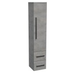 Koupelnová skříňka vysoká SAT Cube Way 35x163x33 cm beton CUBE3CHV35BE CUBE3CHV35BE