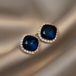 Náušnice Swarovski Elements Jessie, Modrá