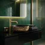 REA - Umyvadlo na desku Babilon Gold REA-U5418