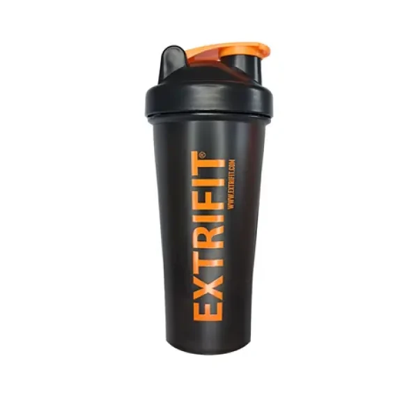 Extrifit Šejkr 600 ml černý, oranžové logo (18587)