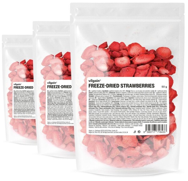 Vilgain Jahody lyofilizované – 3× 50 g