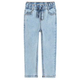 Světlé džíny s tkaničkou v pase- denim - 92 DENIM