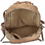 Stylový dámský koženkový kabelko/batoh Cedra, khaki