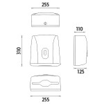 Nimco zásobník - stříbrná ručníky skládané HP 9580-04 HP 9580-04