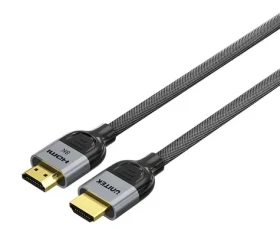 Unitek HDMI 2.1 LUX kabel opletený černá / Kabel HDMI / 8K 60Hz / 48 Gbit/s / ARC / 1,5 m (C11093RGY01-1.5M)