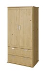 HP-Nábytek Skříň Alfa 2D Grand SMRK ROZMĚR: (š/v/h) 95 x 185 x 55 cm pološatní