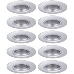 Paulmann 92907 Whirl LED vestavné svítidlo, LED, pevně vestavěné LED, 4.9 W, hliník (kartáčovaný), saténová, sada 3 ks