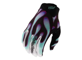 Troy Lee Designs Air Overspray rukavice Black/Real Teal vel. XL