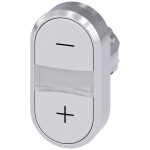 Siemens 3SU1050-3AB66-0AL0, 3SU10503AB660AL0 dvojitý tlakový spínač, 22.3 mm, 1 ks