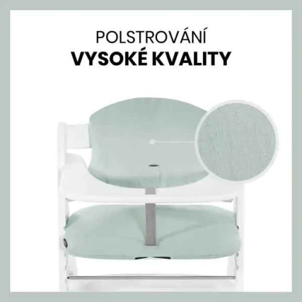 Hauck Polstrování Select na židličky Alpha+,Beta+ a Arketa, Muslin, Mint (HK667453)