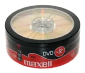 25ks DVD-R 4,7GB Maxell 16x / Cake box (026215P)
