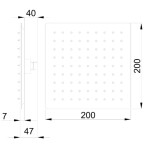 INVENA - Hlavová sprcha ECO PAX 20 EXE SC-D1-016-Q